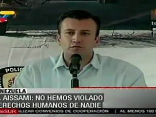 El Aissami: no hemos violado derechos humanos de nadie