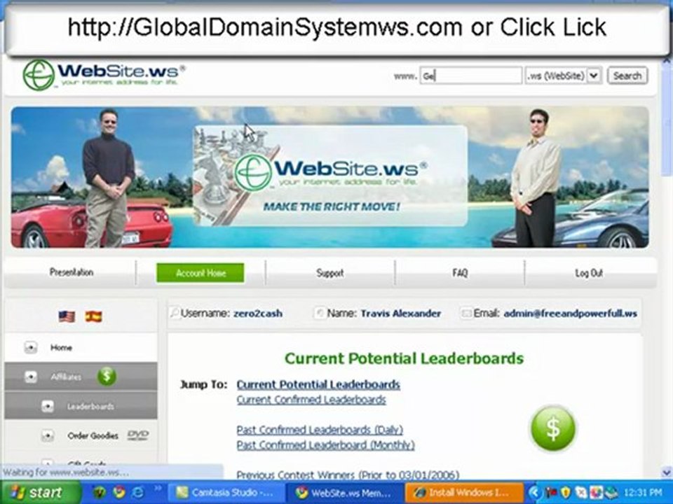 Travis Alexander Global Domains International GDI