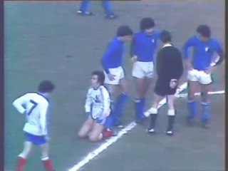 Italie France Match amical Naples 1978 platini zoff
