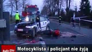 Motocyklista i policjant nie żyją