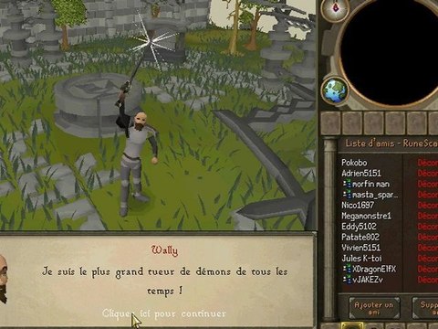 runescape walkthrough 17) quete : le tueure de demon