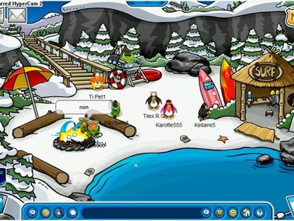 Truc marrant de club penguin