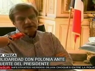 Solidaridad de los pueblos amigos con Polonia ante la muerte