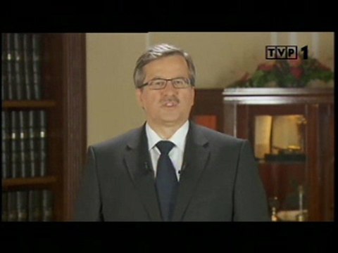 Lech Kaczyński nie żyje [*]: Orędzie Komorowskiego