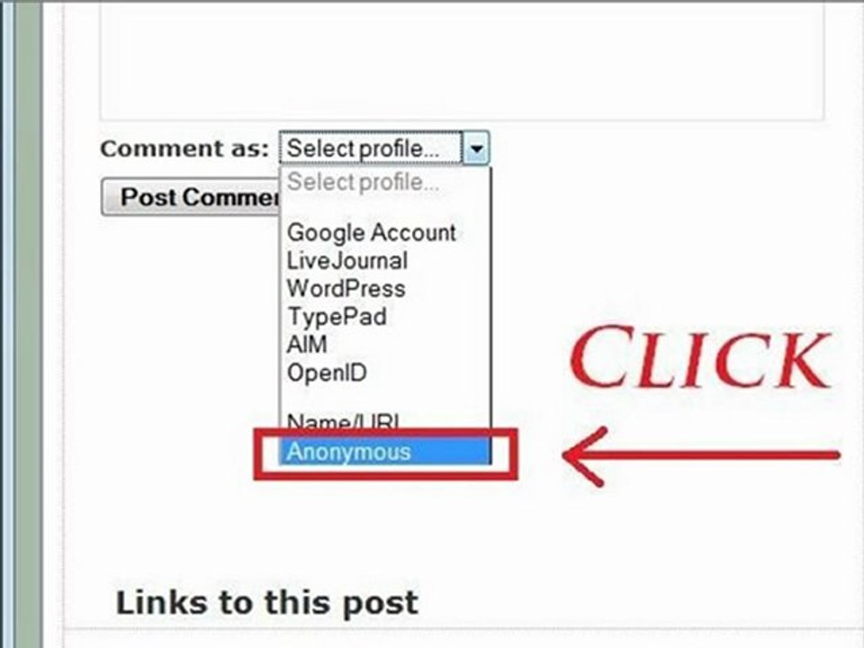 How to leave a comment on blogger blog