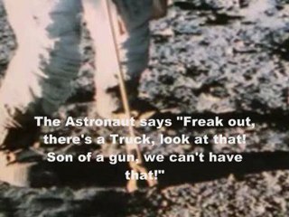 Moon Hoax- Astronaut Sees A Truck in The Fake Moon Bay