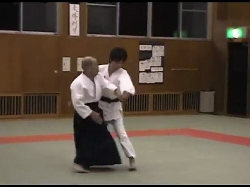 Aikido Kata tori Men Uchi, Juji Nage 肩取り面打、十字投