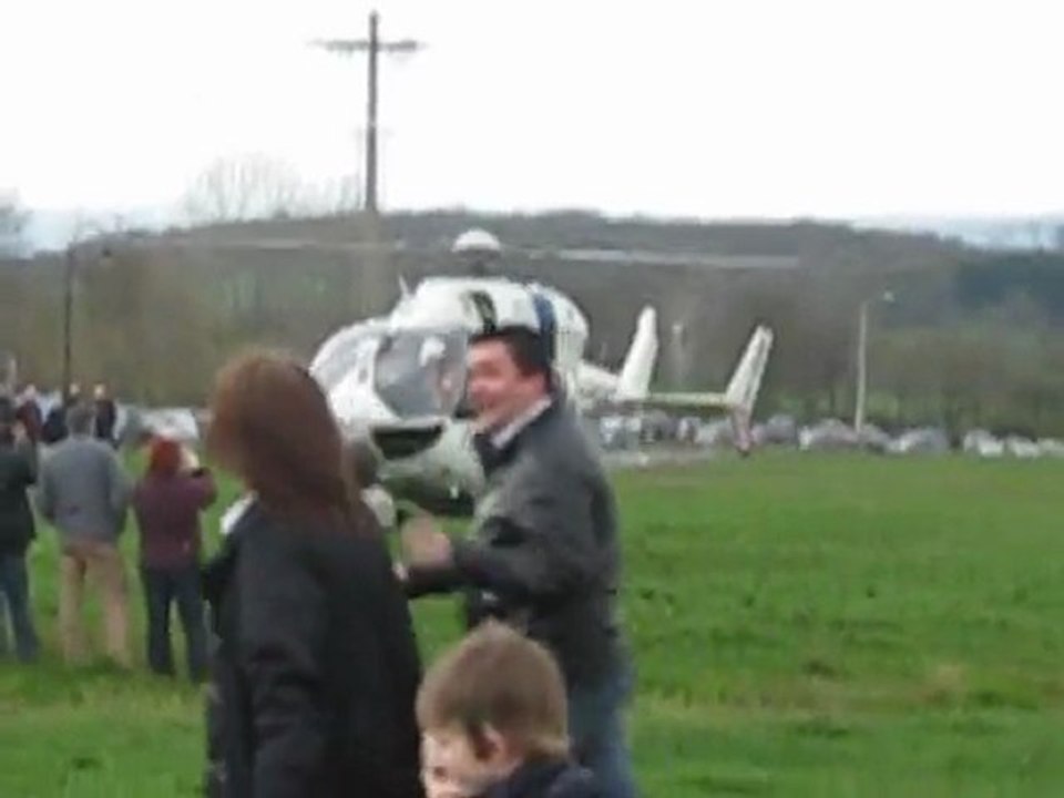 Décollage hélicoptère de Bra-sur-lienne