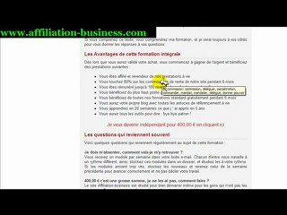 Formation marketing de réseau - affiliation business