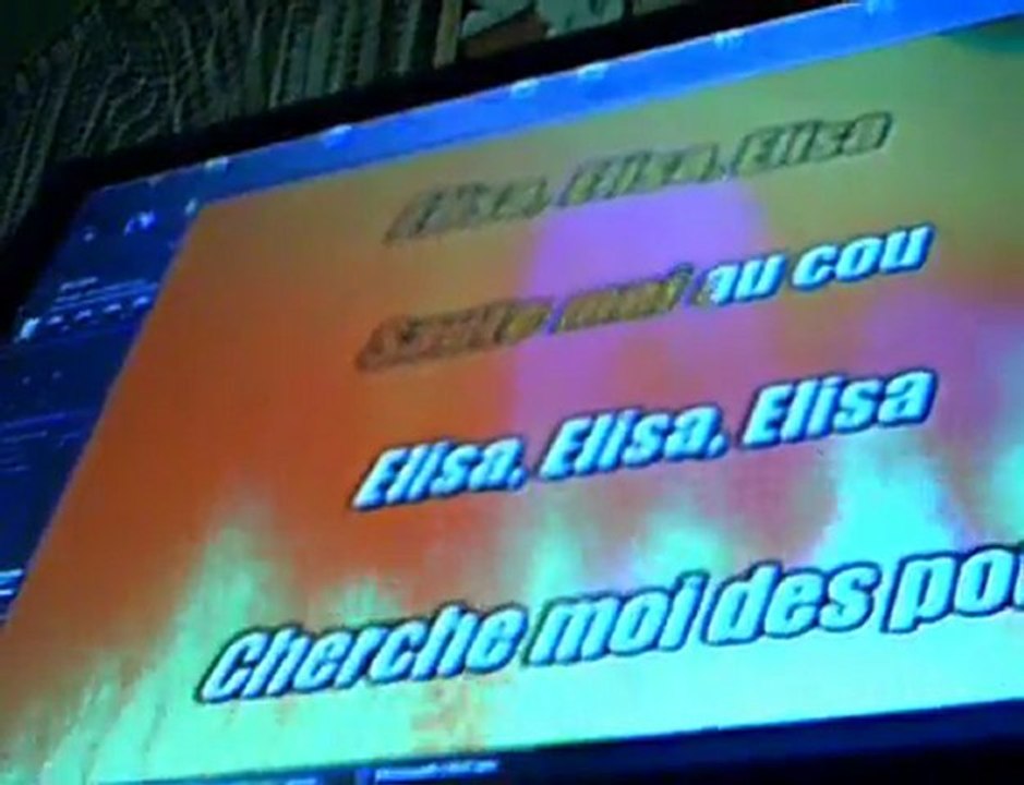 elisa serge gainsbourg KARAOKE CHANTE