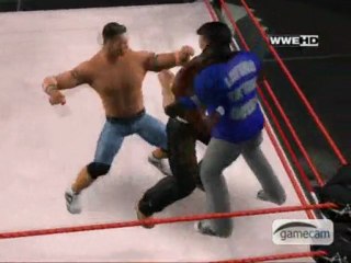 WWE RAW UI 2009- John Cena vs Shane McMahon vs JTG