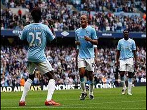 Manchester City 5-1 Birmingham City Adebayor,Onuoha double