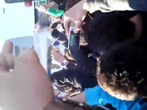 arivé des joueurs lyonnais a chaban delmas