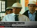 Presidente chileno declara bienes