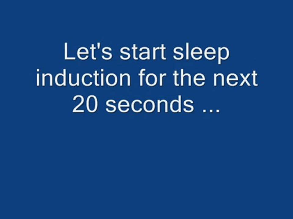 Sleep Induction Challenge
