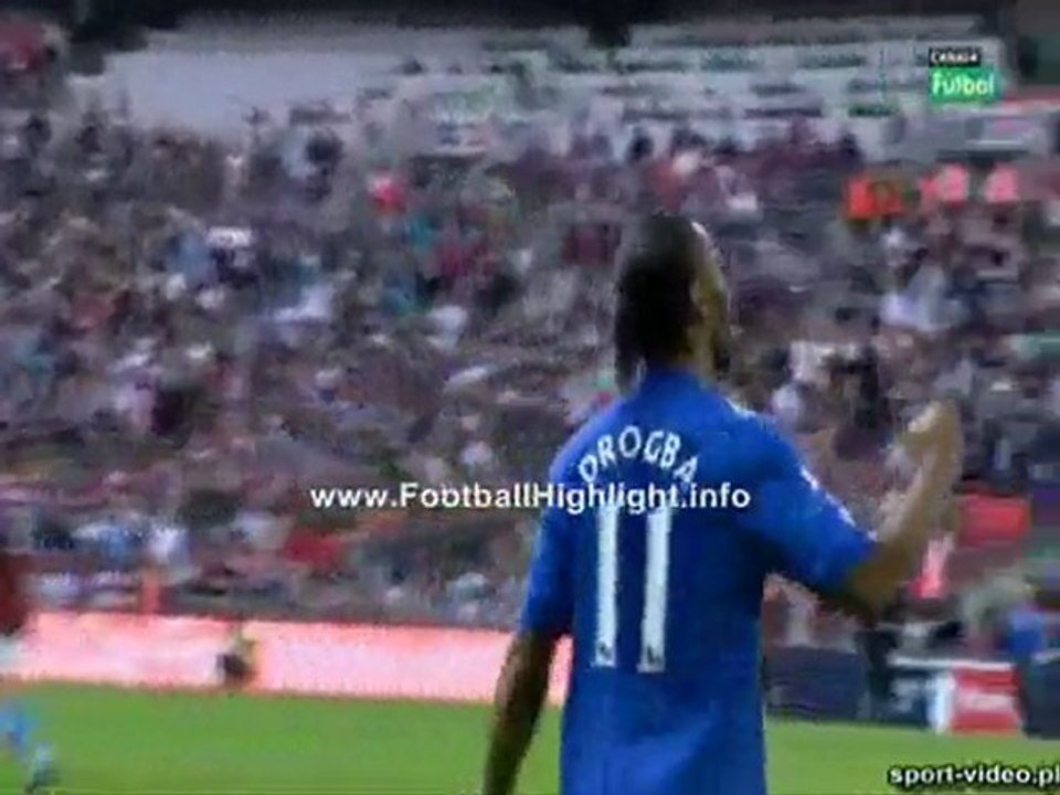 Chelsea 3 - 0 Aston Villa - Drogba Goal 11/04/10