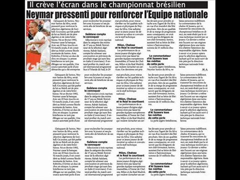 Algerie Neymar Et Algerien vrai Ou faux