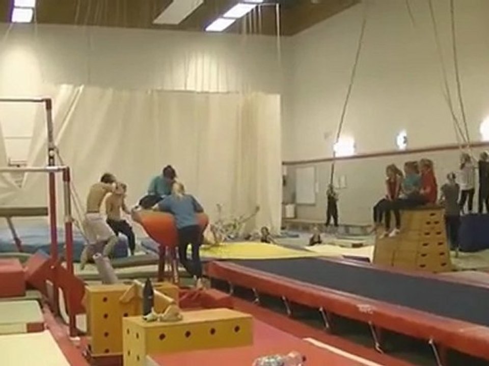 Saut raté à la gym