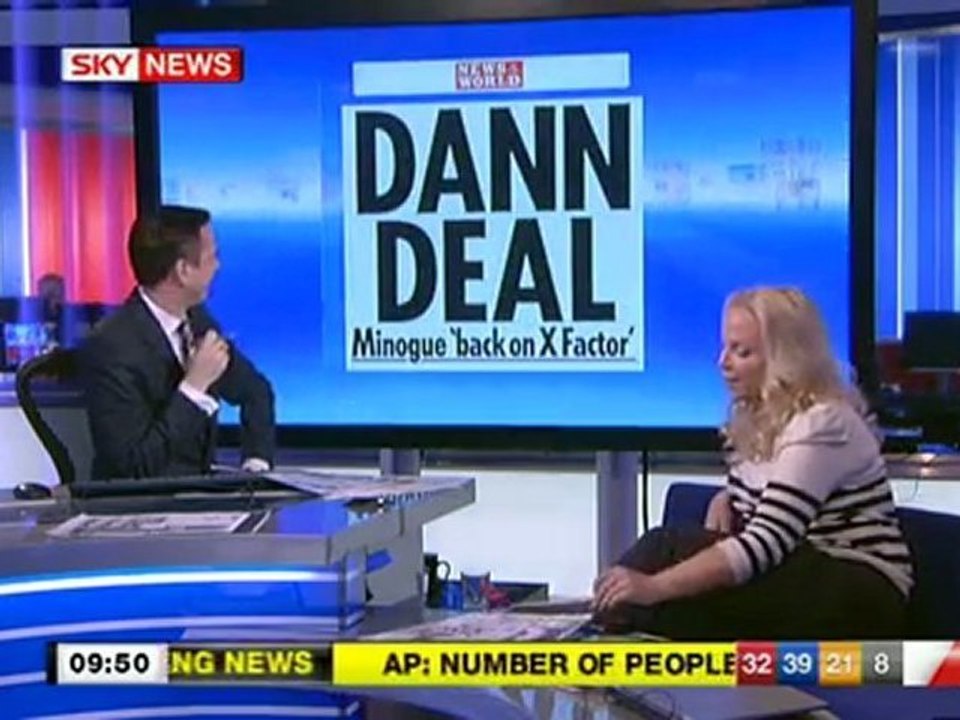 Dannii news report - X Factor talk