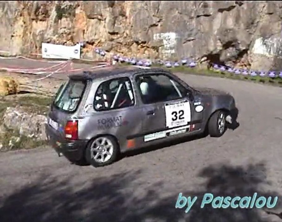 Romain et sa Micra 8ème montée historique de St Cézaire 2010