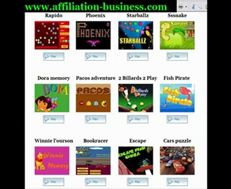 affiliation-business jeux gratuits pour se détendre