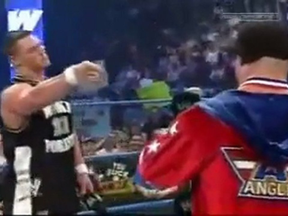 WWE Smackdown! Kurt Angle vs. John Cena in a Battle Rap.