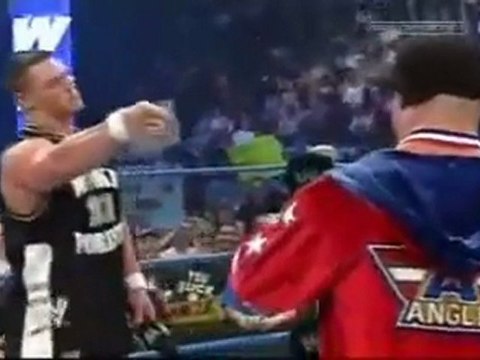 WWE Smackdown! Kurt Angle vs. John Cena in a Battle Rap.