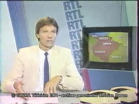 Début JTL du 17/08/1984 sur RTL Télévision.