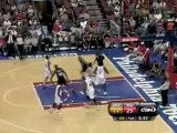 Michael Beasley drives and finishes with the big dunk.