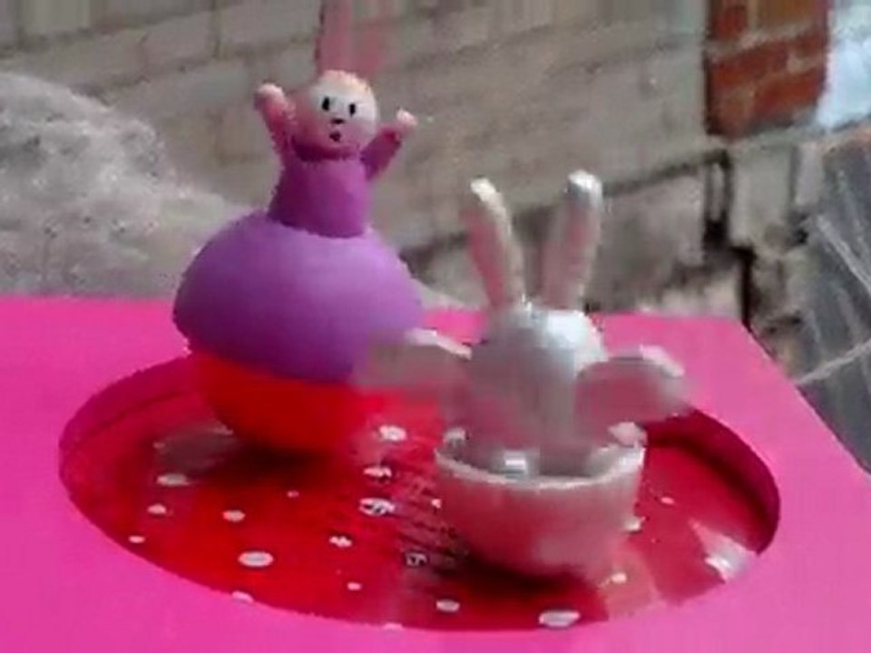 Boîte à musique en bois Les lapins [Trousselier]