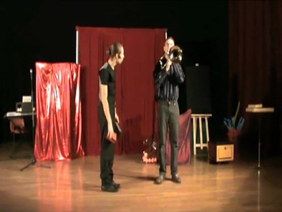 Benji au Beat box et trombone - spectacles jeune public -