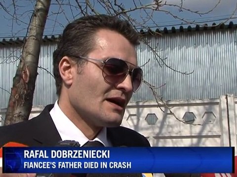 Relatives mourn Poland crash victims