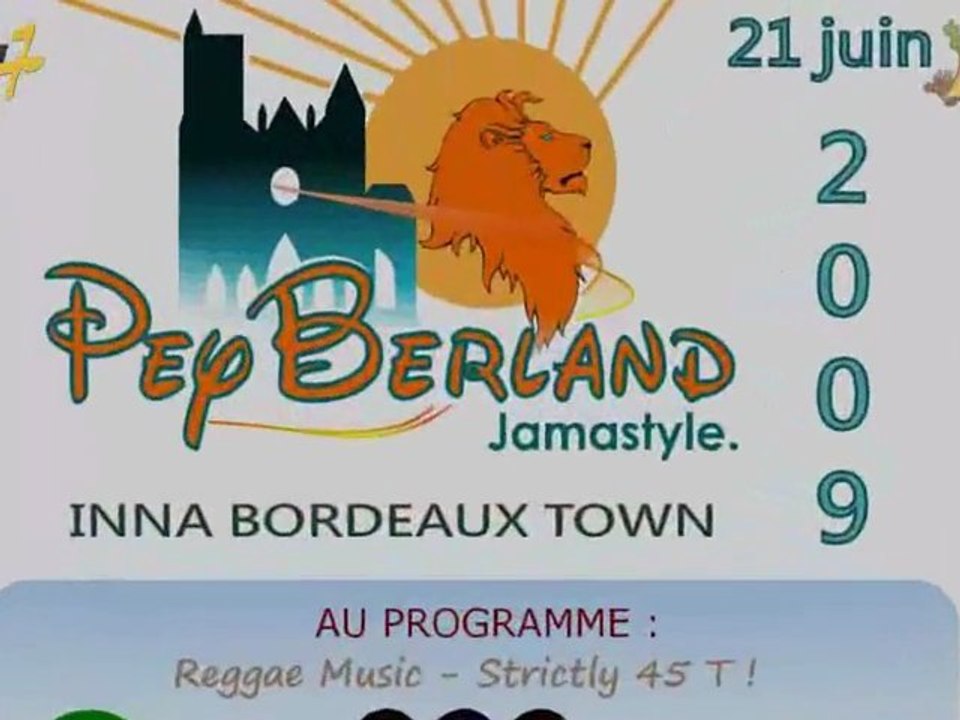 Fête de la Musique REGGAE 2009 BORDEAUX Place PeyBerland