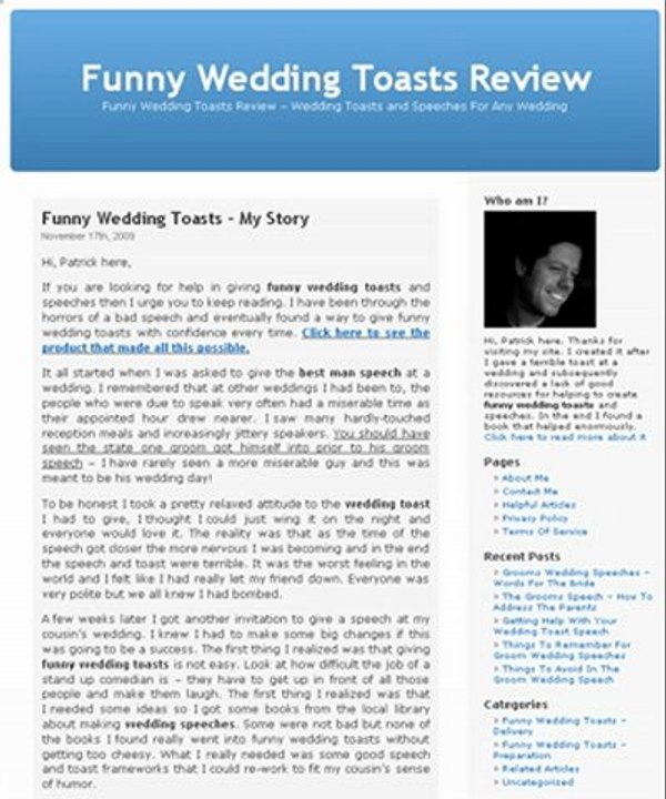 Funny Wedding Toasts - How To Give A Perfect Wedding Speech