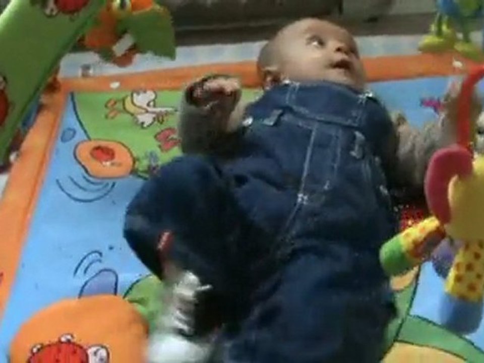 Tristan sur le tapis, ca cogne!!!