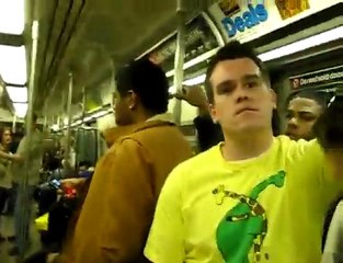beatbox et a cappella dans un métro de new-york
