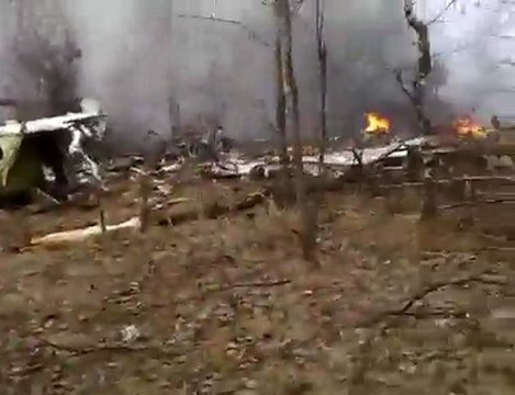 Miejsce katastrofy prezydenckiego Tu154