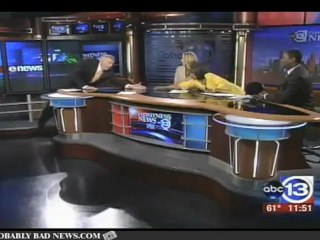 News Anchor Takes A Tumble