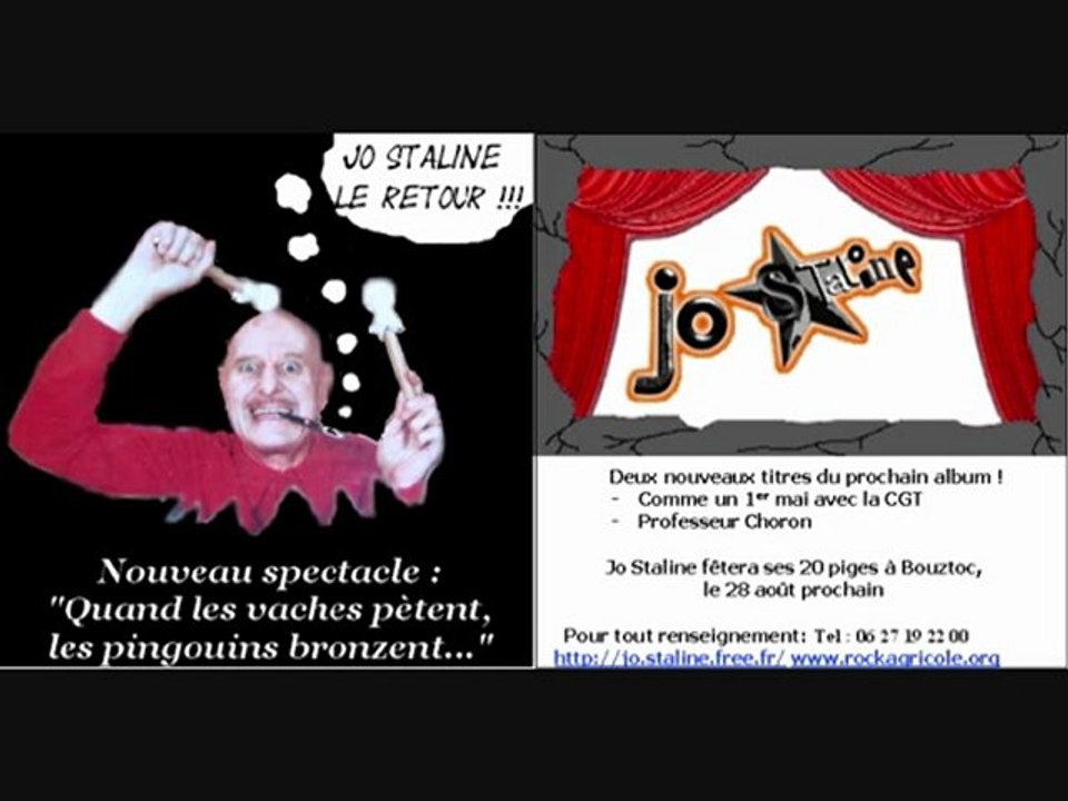 Jo Staline: comme un premier Mai