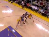 Ron Artest drives to the bucket and throws down the slam.