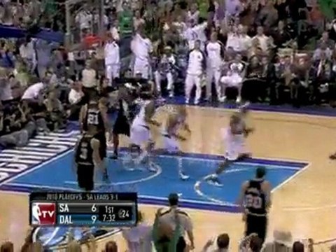 Jason Kidd punches the loose ball to Shawn Marion who eventu