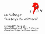 LDH St Germain en Laye - Le fichage: au pays de Voltaire