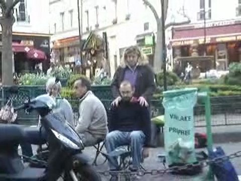 Premiers massages 'Plein Air' Paris 2010