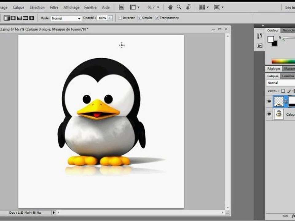 Effet de reflet avec Photoshop CS4