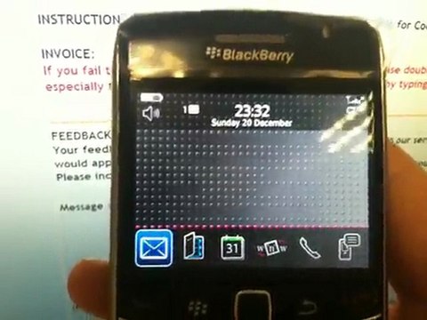 Unlocking a Blackberry 9700 with Unlockdata.co.uk