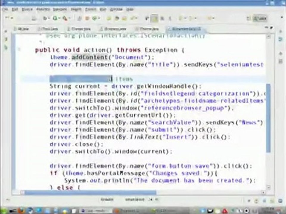 Selenium 2.0 , Webdriver used to test Plone