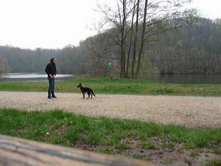 Petite séance d'éduc en plein air !