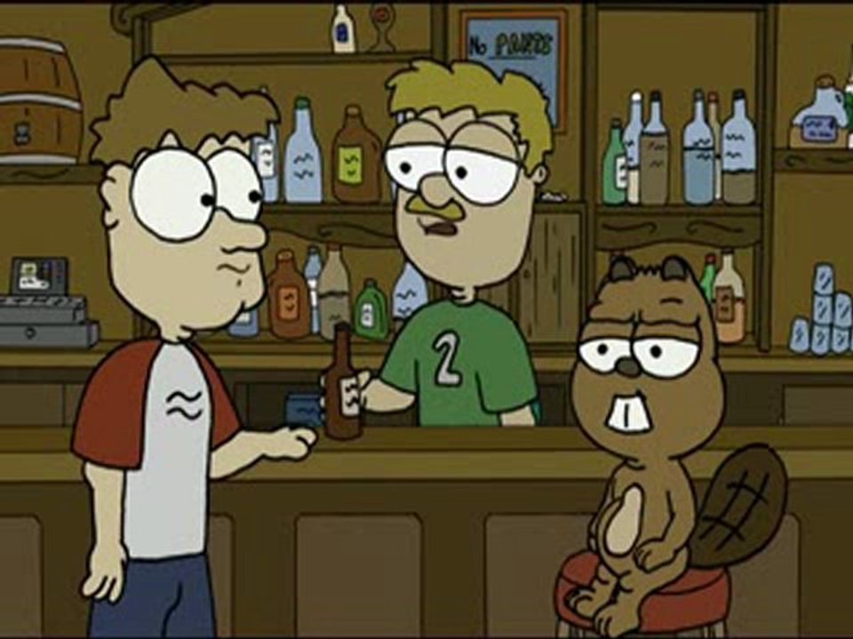 Guy and Beaver 09 Bar Scene