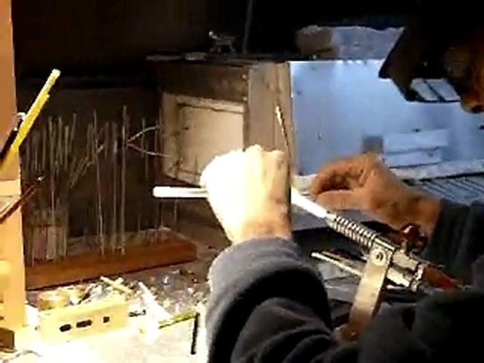 perle de verre au chalumeau implosion marble