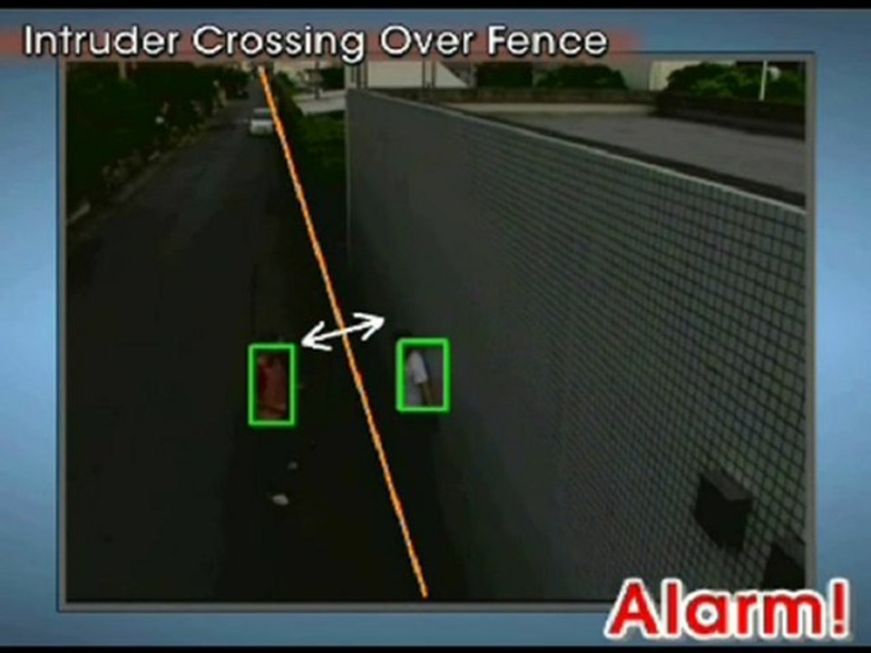 SONY CCTV Intruder Crossing Over Fence